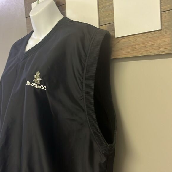 Nike Golf Black Wind Resistant Pullover Layering Blue Ridge C.C. PA Vest- Large - Picture 6 of 13